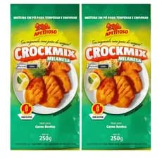 Mistura Farinha Para Empanar Sem Glútem 250g Crockmix Milanesa
