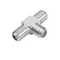 Emenda F Tipo T 3 Fêmeas Cabo Coaxial
