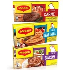 Caldo Maggi Galinha Carne Bacon Tablete 114g