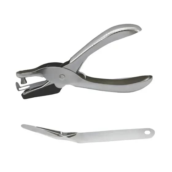 Kit Premium Perfurador de Papel + Extrator de Grampo Em Metal Resistente