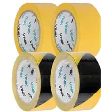 Fita Adesiva Demarcação De Solo Amarela ou Zebrada 48Mm X 30M