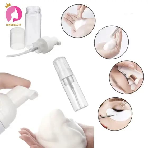 30ml/50ml/60ml/80ml/100ml Frasco PUMP Espumador TRANSPARENTE 100 ML - Premium