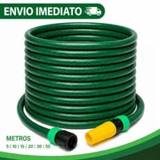 Mangueira De Jardim Trançada Reforçada 5 10 15 20 30 50 Metros Completa