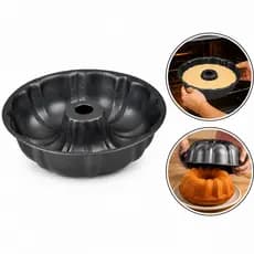 Forma Antiaderente para Pudim Bolo Grande Redonda Forno Utensílio de Cozinha