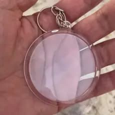 50 Chaveiro Acrílico Redondo sem Personalizar