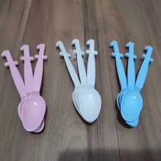 Talher Plastico 1 Ano para Bolo Reutilizável - 20 Unidades