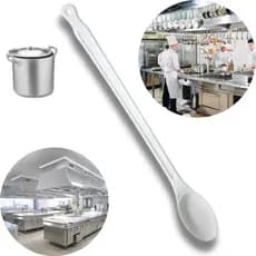 Colher Concava de Plástico Nylon 50cm Grande Resistente a Calor 160ºC Cozinha Industrial