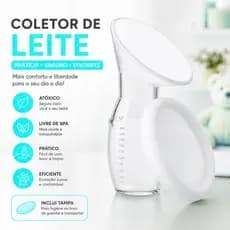 Coletor de Leite Materno em Silicone Prático e BPA Free