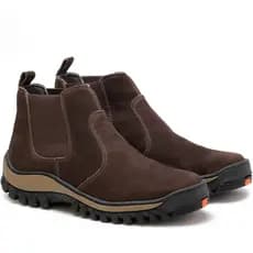 Bota Botina de Segurança de Couro com Palmilha Gel Biqueira com CA
