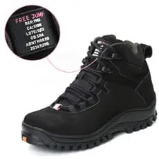 Bota Coturno Trabalho Feminino Com CA EPI Biqueira Resistente Reforçado