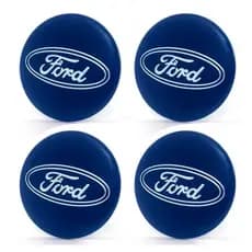 EMBLEMA CALOTA RESINADO FORD AZUL 48MM 4 UNIDADES