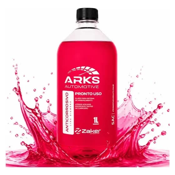 Aditivo Radiador Rosa Pronto Uso 1L Anticorrosivo Antifervura Anticongelante Evita Ferrugem Carros Motos Utilitários