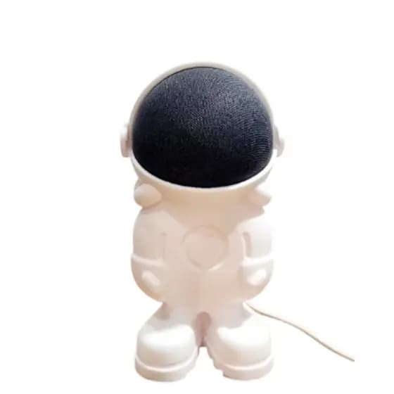 Suporte Echo Dot Alexa ASTRONAUTA DECORATIVO Mesa Criativo Moderno