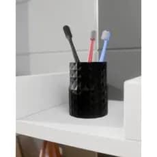 Organizador Multiuso Banheiro SUPORTE ESCOVA DENTE Familiar Higiênico Moderno Compacto
