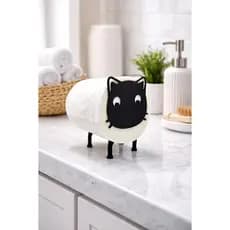 Suporte Papel Higiênico Gato DECORAÇÃO BANHEIRO Criativo Divertido Estilo Resistente Plástico