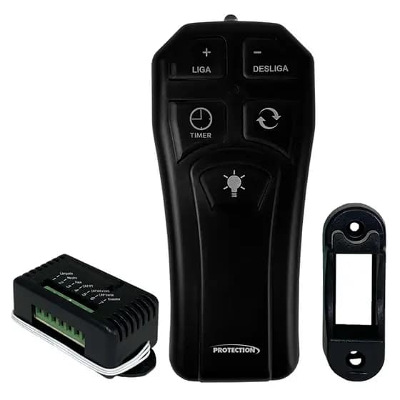 Controle Remoto Capacitivo Para Ventilador De Teto E Lâmpada PT-350 Protection Compatível Com Alexa