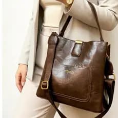 Bolsa Feminina Pavão de Ouro saco alça Transversal Grande tiracolo Ajustável Couro Sintético de mão