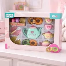 Jogo De Chá Infantil Com Rosquinhas Doce Cozinha Cardoso