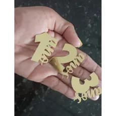 kit Apliques de Números em Papel Lamicote - scrap -