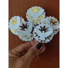 Topper para Doces – Divino Espírito Santo | Batizado e Primeira Eucaristia | Lamicote Dourado- Topo para doce