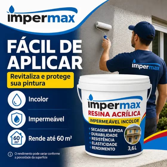 Resina acrilica blinda parede alto rendimento e fácil aplicação revitaliza a tinta da sua parede