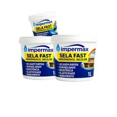 KIT 3 Impermeabilizante  Selafast incolor  Rachaduras Pia Ralo Box de banheiro Janela Madeira Tijolo