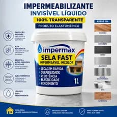 Impermeabilizante invisível liquido 1 Litro Fita liquida multiuso, Box Pia Ralo Trinca Telha Vaso