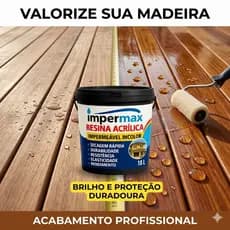 Resina Acrílica Blinda Parede 18L Impermax Impermeabilizante Telha Tijolo Madeira Alto Rendimento