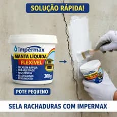 Manta liquida branca 300g Ideal para pequenos reparos em superficies facil de ser aplicada