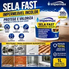 Selante invisível liquido Sela Fast 100% Transparente  Para Pia Ralo Box Banheiro Fissuras- Impermax