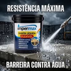Super Manta Líquida 18kg Impermax Impermeabilizante Laje Telhado Parede Calha Alta Resistência