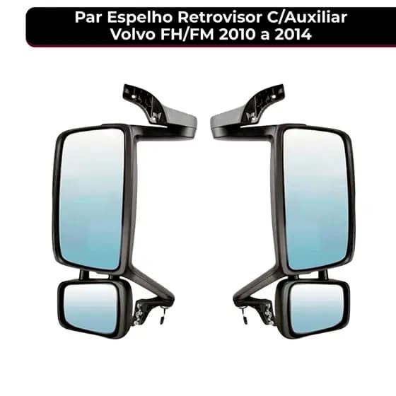 Retrovisor Espelho C/Auxiliar Elétrico Volvo Modelo FH/FM 2010 2011 2012 2013 2014