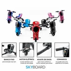 Triciclo Infantil Elétrico Drift  com Bluetooth MP3 com Bandeirinha De Alta Potência Três Velocidades Ajustáveis