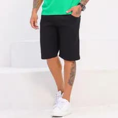 Bermudas Masculinas Jeans Com Lycra Slim