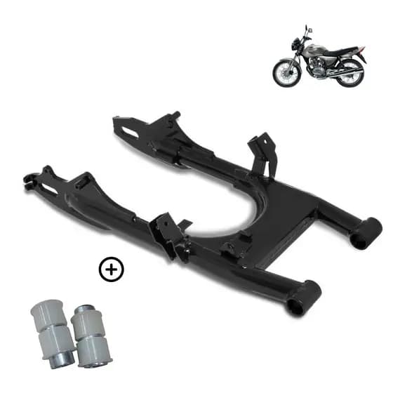 Balança Traseira Quadro Elástico Cg 125 Titan 2000 Até 2004 Honda Cg 125 Fan 2005 Até 2013