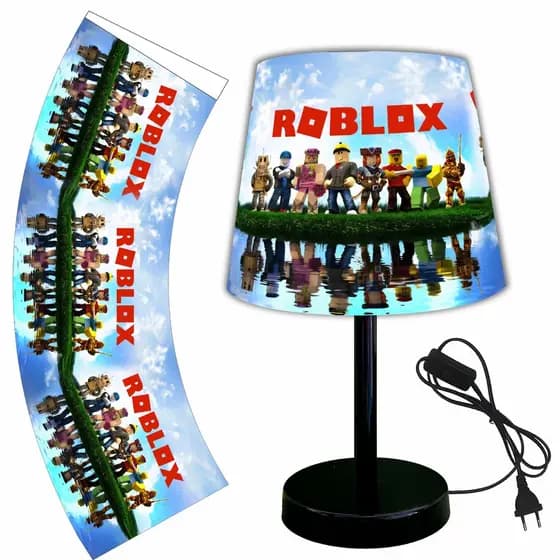 ABAJUR LUMINARIA 15X20 QUARTO BEBE ROBLOX RED