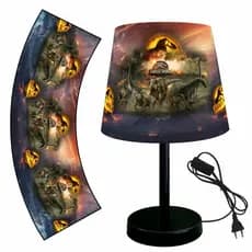 ABAJUR LUMINARIA 15X20 QUARTO DINOSSAURO JURASSICO