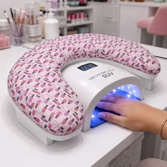Apoio Suporte de Mão Manicure Ergonômico LUXOR ESMALTE Conforto Profissional Nail Designers Alongamento Unha