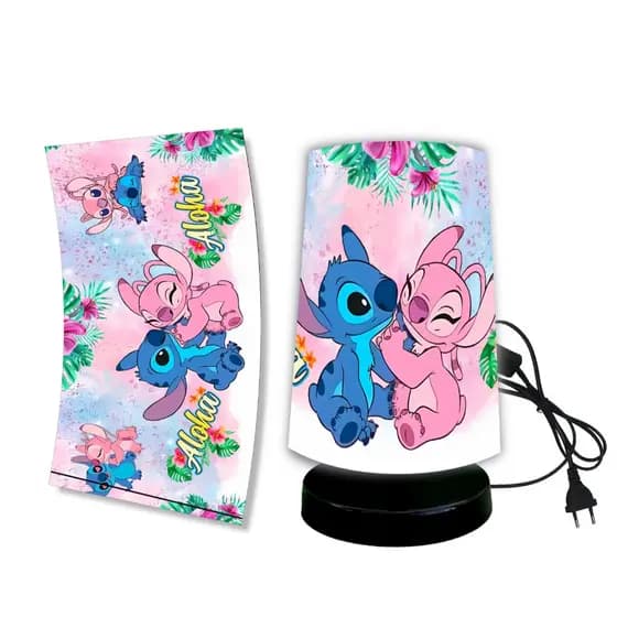 ABAJUR LUMINARIA UNIQUE INFANTIL QUARTO BEBE STITCH ALOHA