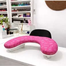 Apoio Suporte de Mão Manicure Ergonômico MANICURE ROSA Profissional Nail Designers Alongamento Unha
