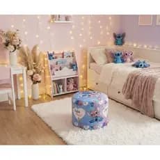 LANÇAMENTO !!! PUFF BANQUINHO BANQUETA DECORATIVO REDONDO INFANTIL STITCH QUARTO BEBE