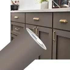 Vinil Adesivo Lavável Gianduia Bege Taupe Fendi Fosco Envelopamento Móveis 0,61x1m