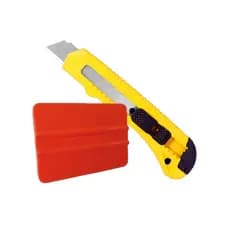 Estilete Para Aplicação Vinil Adesivo + Espátula De Silicone