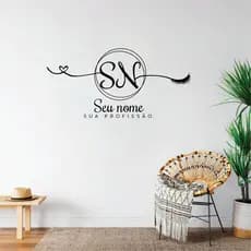 ADESIVO PARA ESTABELECIMENTOS COM NOME PERSONALIZADO SALÃO CÍLIOS SOBRANCELHAS NAIL LASH DESIGNER