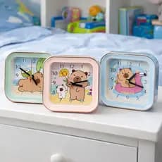 Relógio Despertador Infantil Capivara Fofa – Decoração Compacta