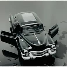 Carro de Ferro Cadillac Miniatura Carrinho de Metal Ferro Colecionador, Abre Portas e Porta Malas