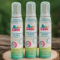 Kit 3 Repelente Bebê Love Spray 100ml Suave Seguro Protege Contra Mosquitos