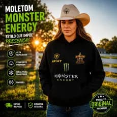 ATE 4 Moletom Canguru Unissex Casaco de Frio Blusa de Frio Masculina e Feminina Jaqueta monster
