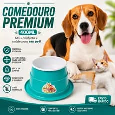 Comedouro bebedouro pet Elevado Anti Formiga Para Cachorro e Gato pequeno e medio Resistente premium