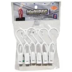 Prendedor Multipeg Com Gancho 6 Peças Amelia